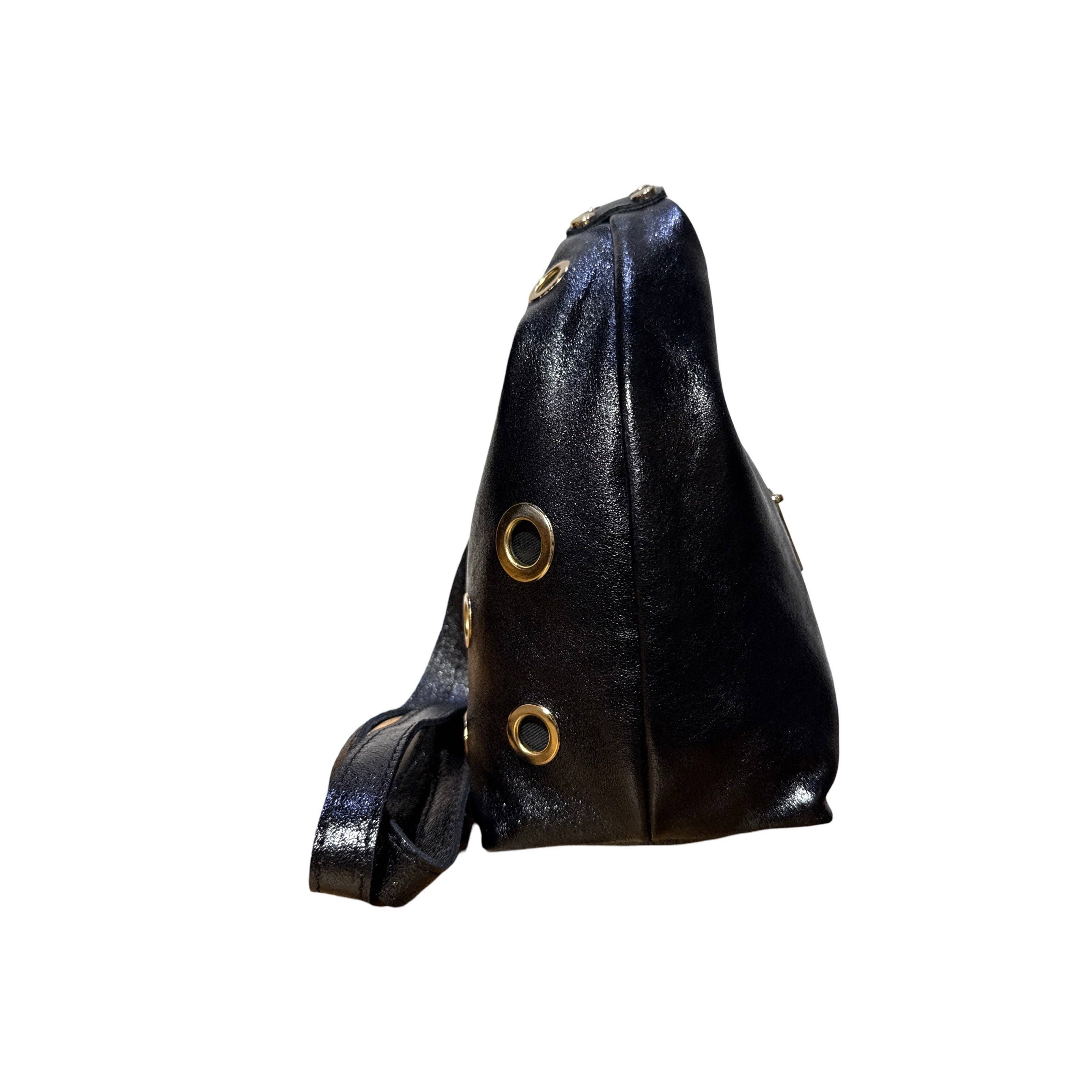 Louisa lee – Großhandel Henkeltasche – Damen – Irisierende Lederhandtasche Rivet Dream4