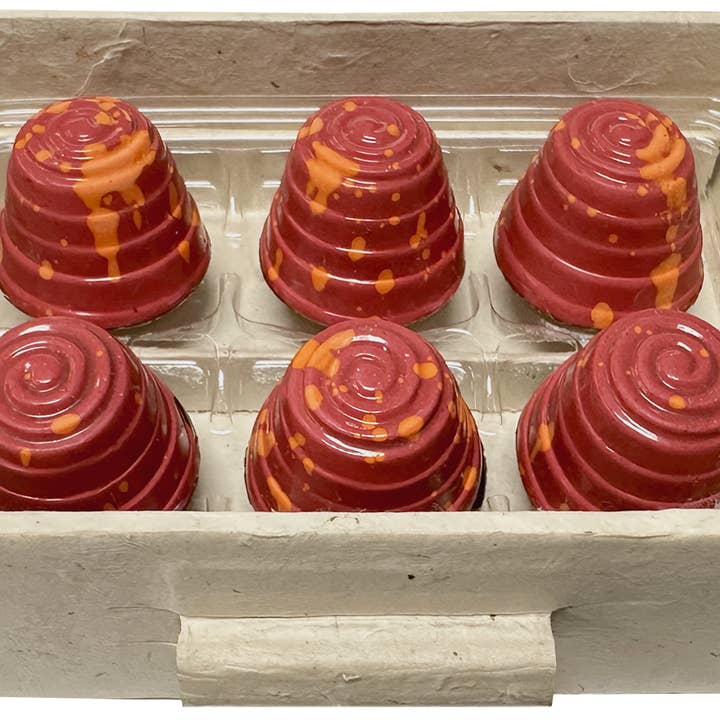 6pc Aperol Spritz Caramel for wholesale by Knipschildt Chocolatier
