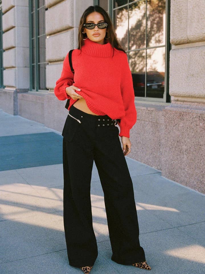 Marayn - Wholesale Pants – Women's - Chic 2025 Streetwear Adjustable Waist Cargo Pants13