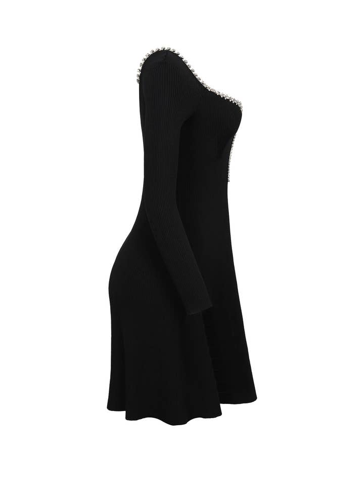 Black Aurora Noir Long Sleeve Dress for wholesale on Faire4