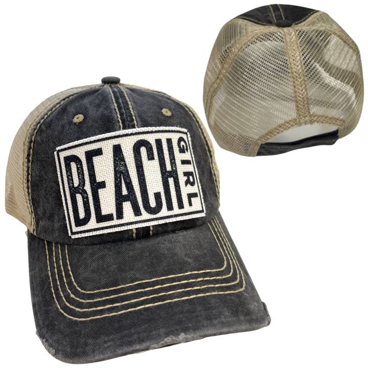 dkhandmade - Wholesale Trucker Hat - Women's - BEACH GIRL | WOMAN'S HAT | DISTRESSED10