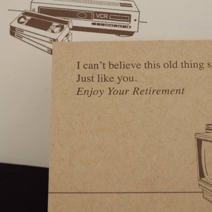 Oddball Press LLC - Wholesale Retirement Card - Old Thing Retirement Card1