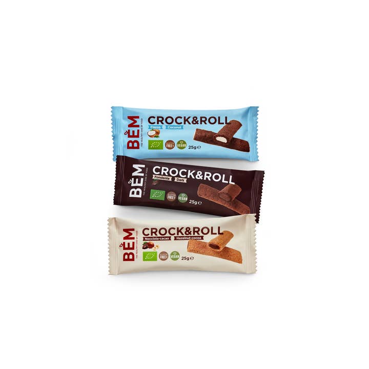 BEM Snacks - Wholesale Snack Bar - Hazelnut Crock 'n' Roll Healthy Snack 100% Made Italy2