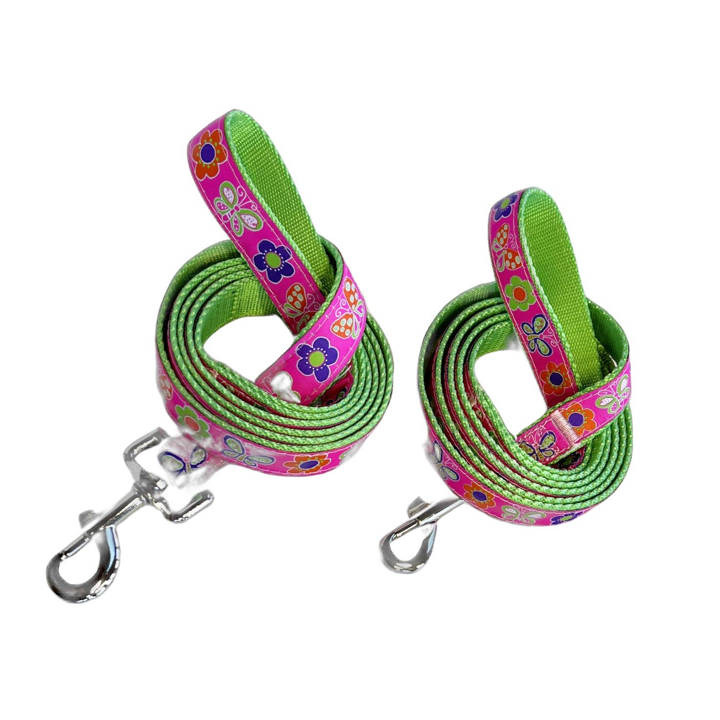 Sun Dog - Wholesale Pet Leash - Dog - Hot Pink Flowers  Leash2