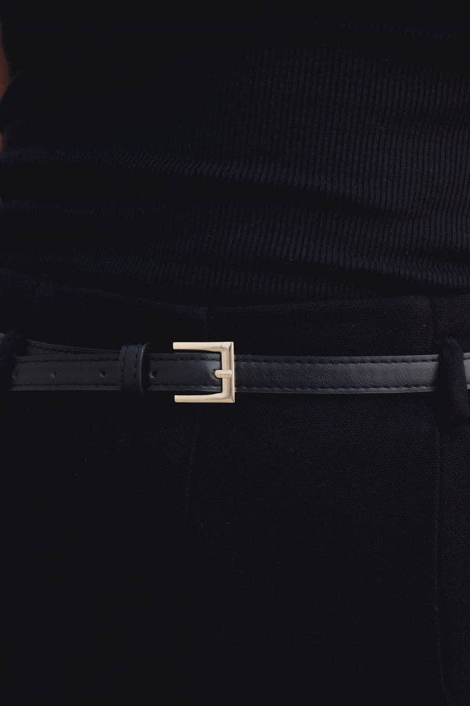 Black CULOTTE TROUSERS WITH BELT for wholesale on Faire0