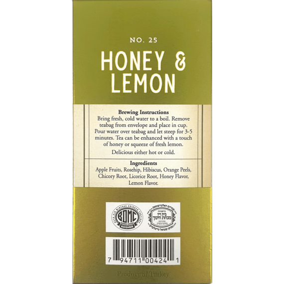 Galil Brands - Wholesale Health/Detox Tea - Honey & Lemon Herbal Tea | 1.23 oz | Galil2
