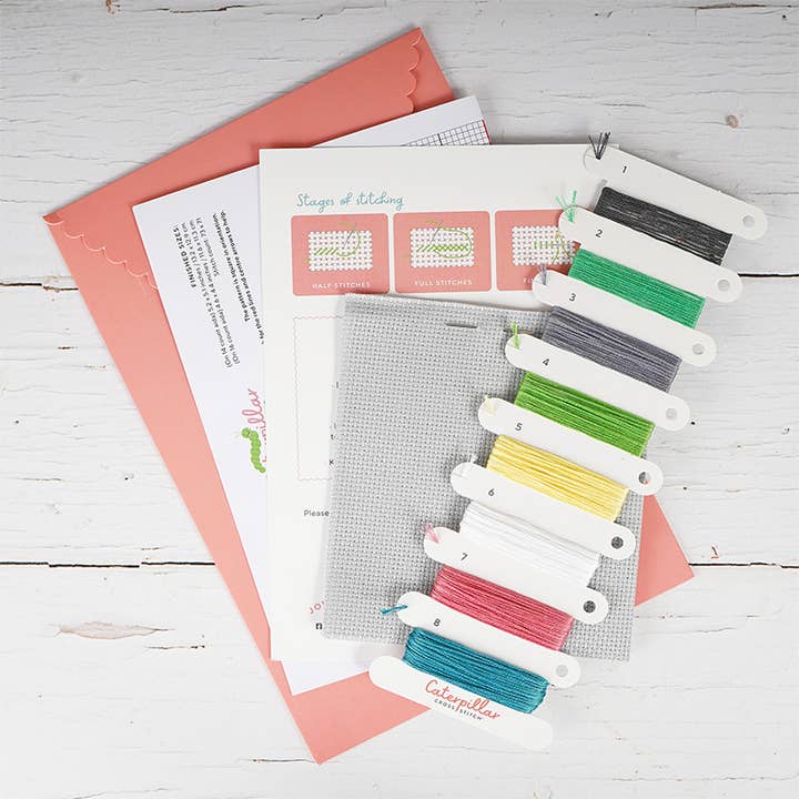 Caterpillar Cross Stitch - Wholesale Embroidery/cross-stitch supplies - Cosy Corner Bookshop - Cross Stitch Kit2