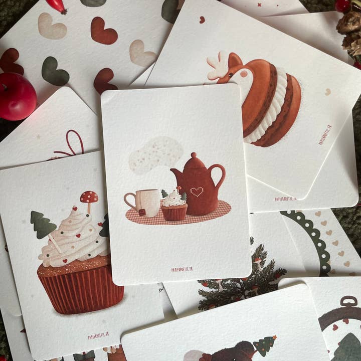 Papier Poetic - Wholesale Christmas Card - Postcard / Card "Christmas Snack"1