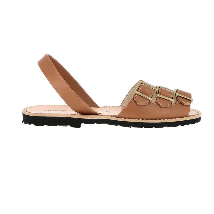 Avarca Zamora Cognac-Leder - Sommersandale für den Großhandel von Minorquines