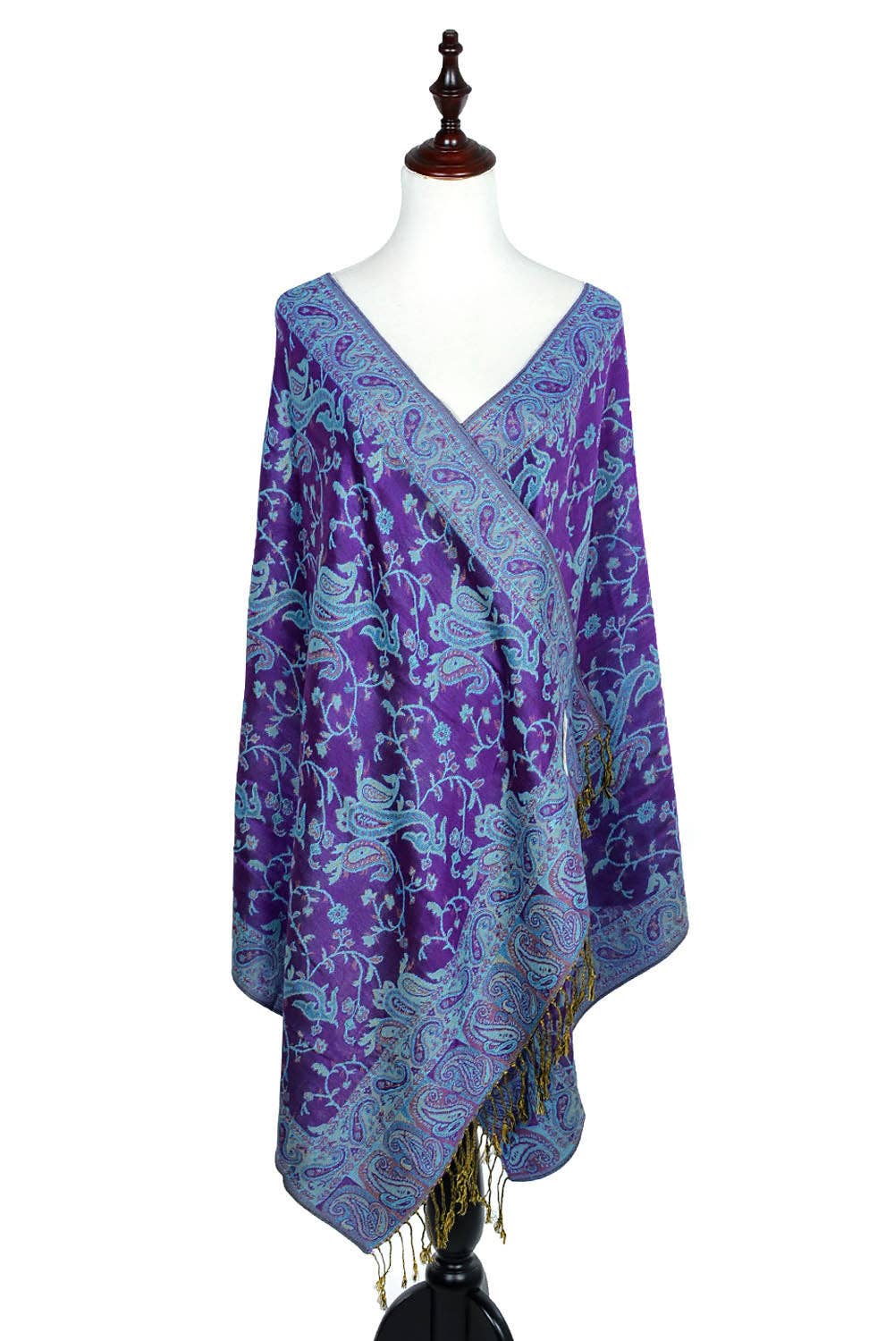 Jasper Trading LLC - Wholesale Scarf - Women's - 023_26 - One Piece Pasiley Print Pashmina Shawl Scarf2