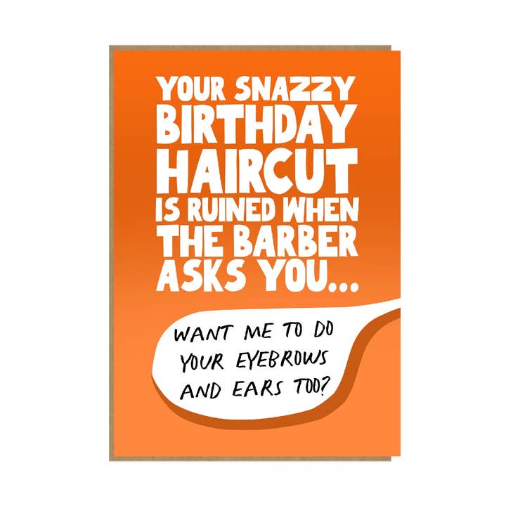 Hairy Ears - Funny Birthday Card For Him - 5x7" for wholesale by Pickled Prints