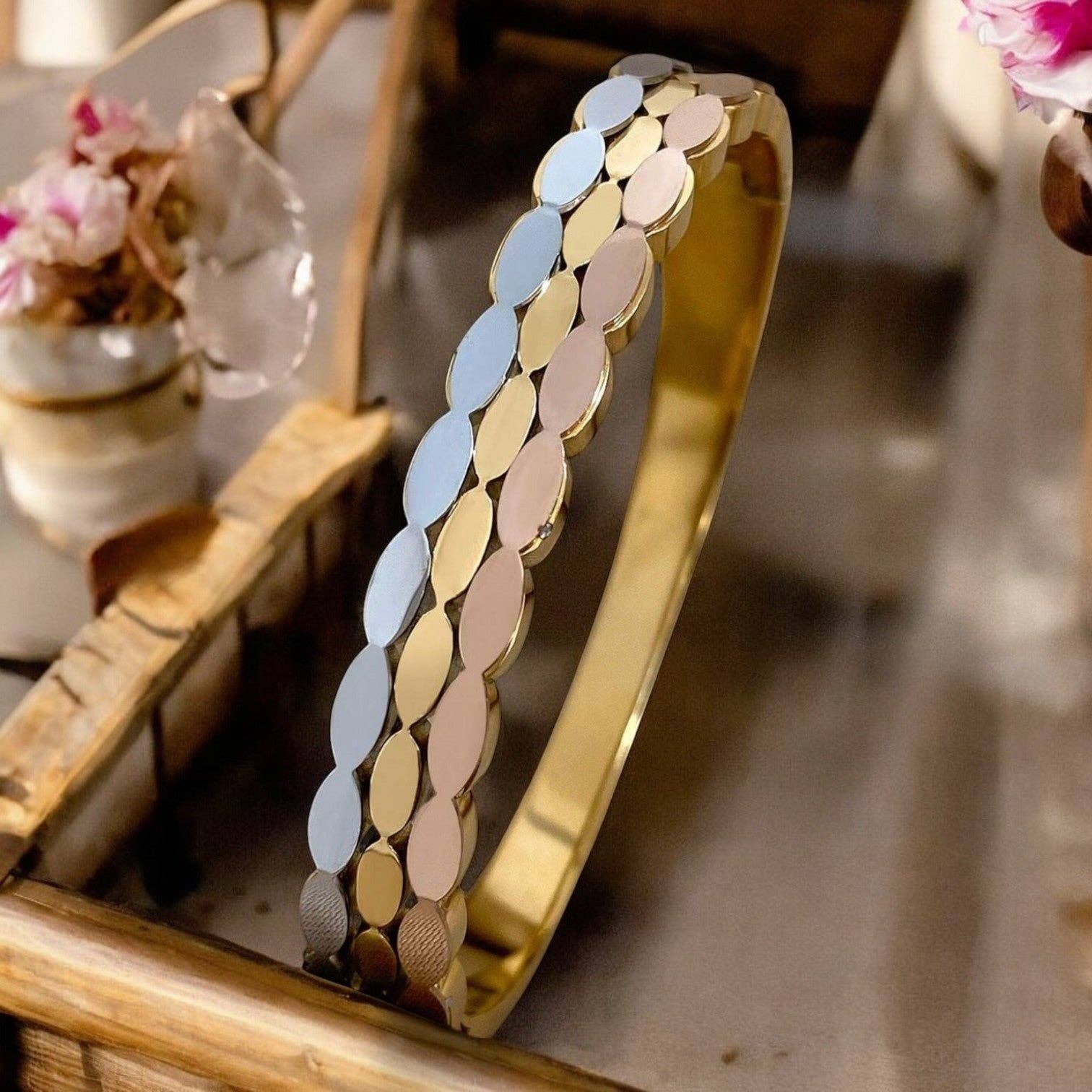 TOURMALYN - Wholesale Bangle Bracelet - "LOUCAS" stainless steel bracelet0