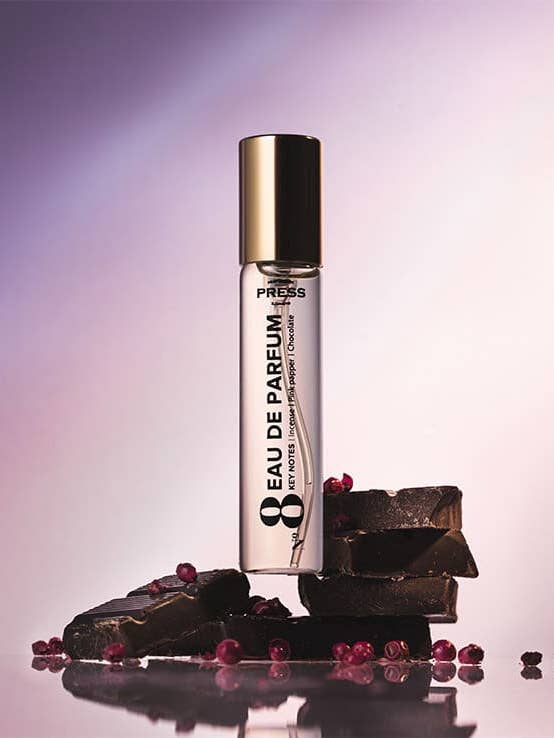 Eau de Parfum № 8 0.34 fl oz Incense, Pink Papper, Сhocolate for wholesale by Press Gurwitz Perfumerie
