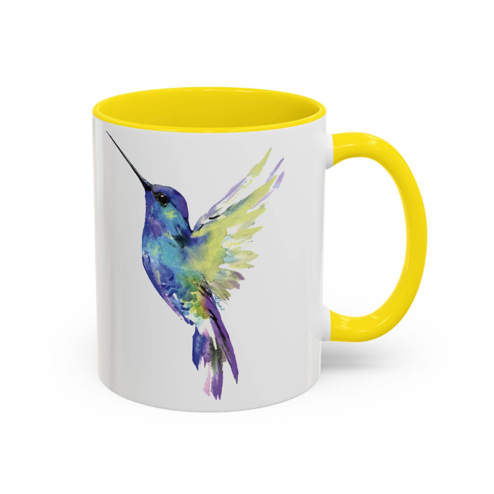 Blue Cava - Wholesale Coffee Mug - Hummingbird Two Tone Ceramic Mug - 11oz & 15oz12