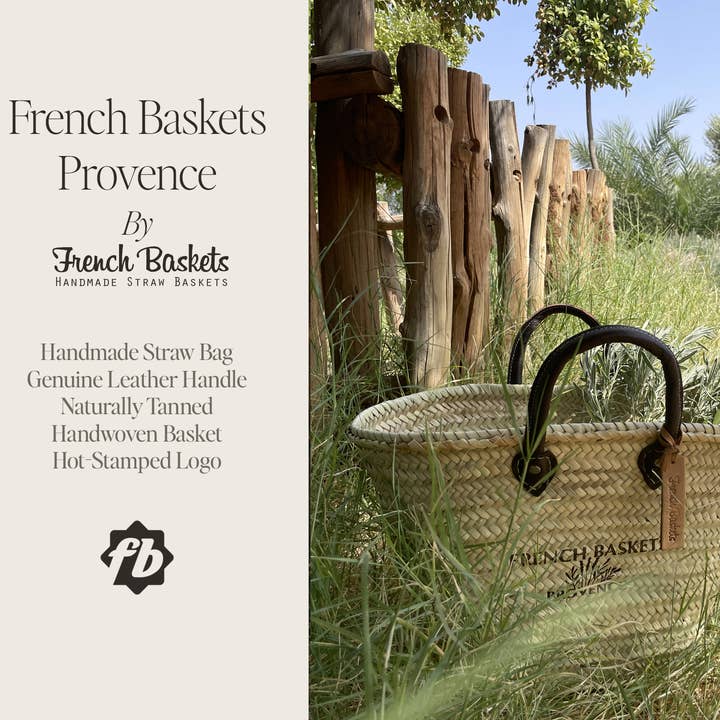 French Baskets - Vendita all'ingrosso Cinghia per borsa - Unisex - Borsa in paglia con logo French Baskets Provence stampato a caldo7