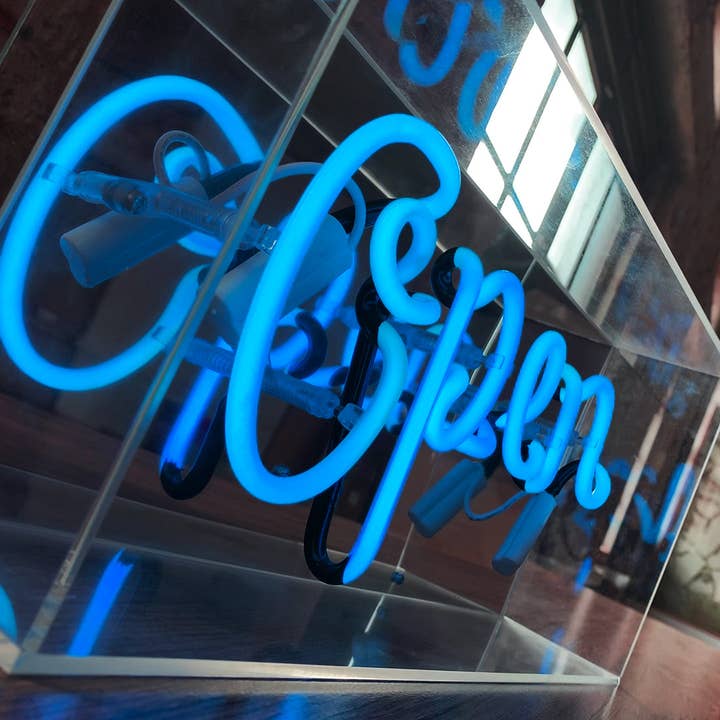 Locomocean - Wholesale Neon Sign - 'Open' Acrylic Box Neon Light