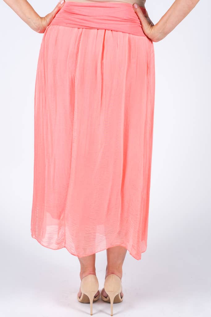 TINA Stephens Italy/Tees By Tina - Vendita all'ingrosso Gonna - Donna - Gonna in vita pieghevole in seta Brenda (SL204)17