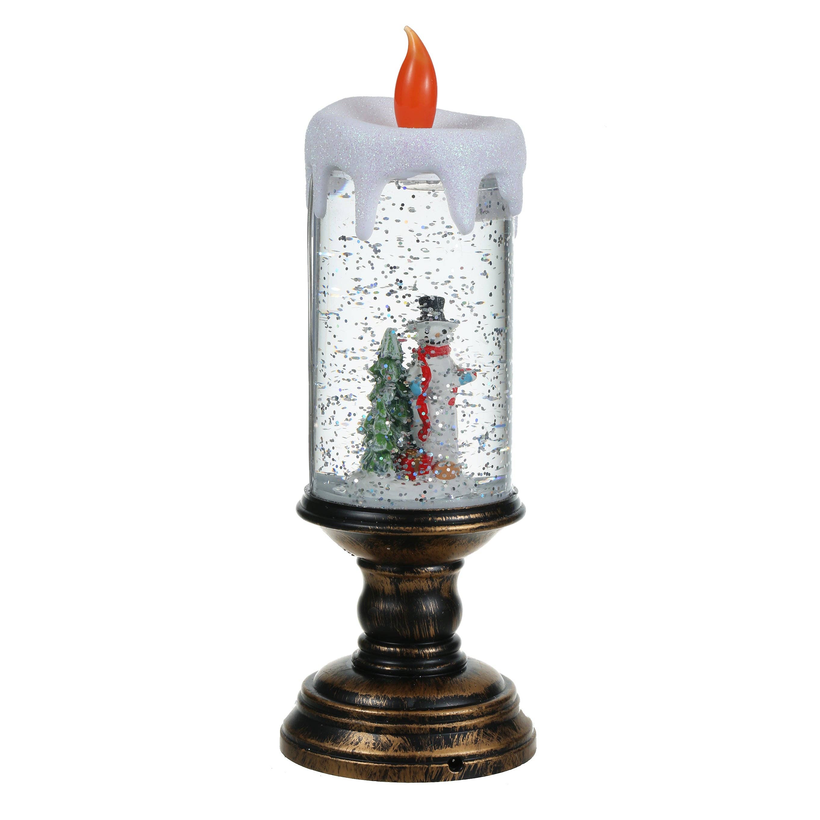 SINT - Wholesale Christmas Decoration - SINT Christmas Musical Snow Globe Candlestick Lantern4