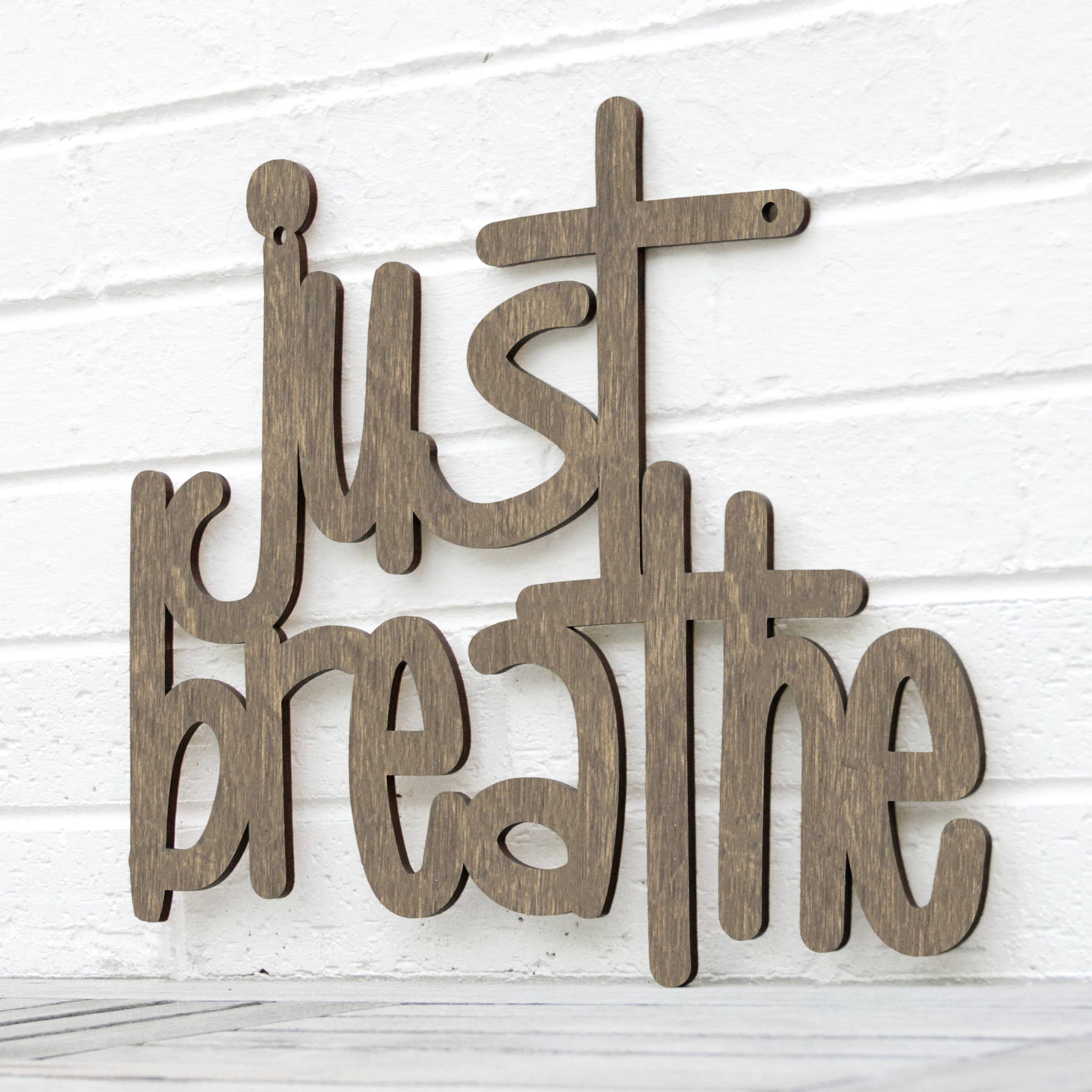 Spunky Fluff - Wholesale Wall Sign - Just Breathe, Inspirational Wood Wall Art Sign17