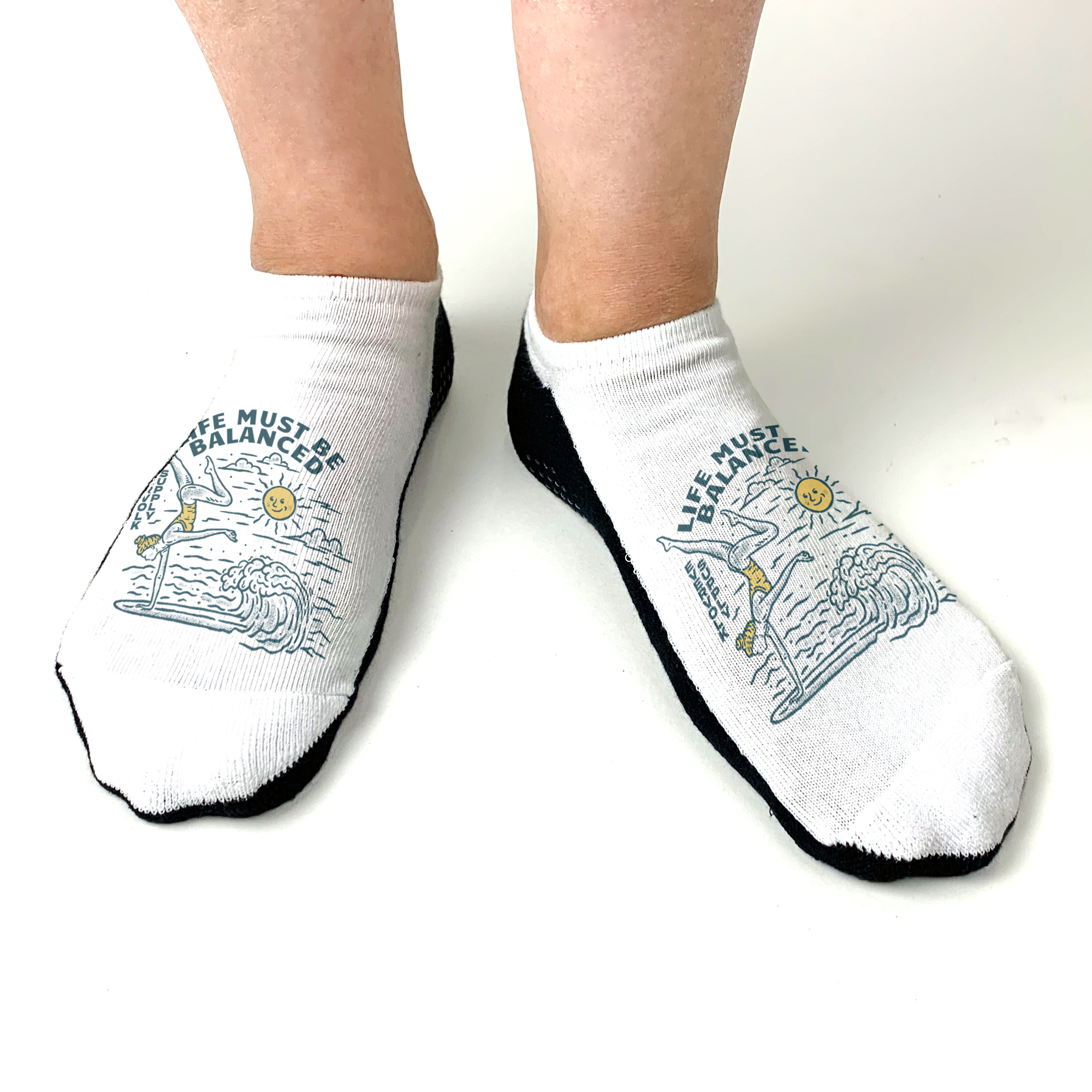 Sockprints - Wholesale Socks - Unisex - Design Your Own Gripper No Show Socks6