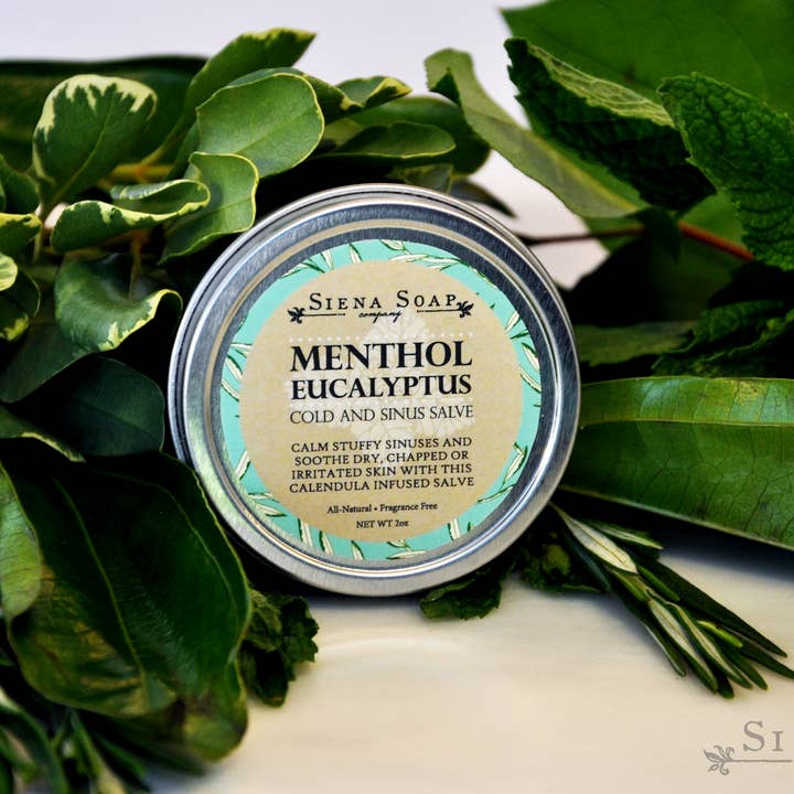 Siena Soap Company - Wholesale Healing Salve/Balm/Cream - Menthol Cold and Sinus Salve1