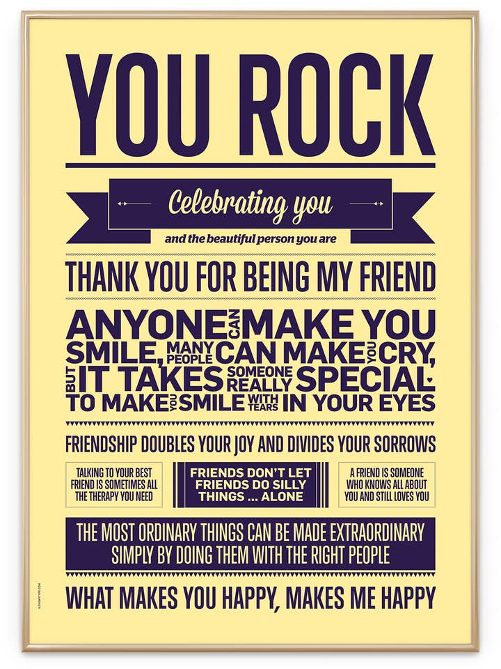 You Rock, Gelb für den Großhandel von I Love My Type