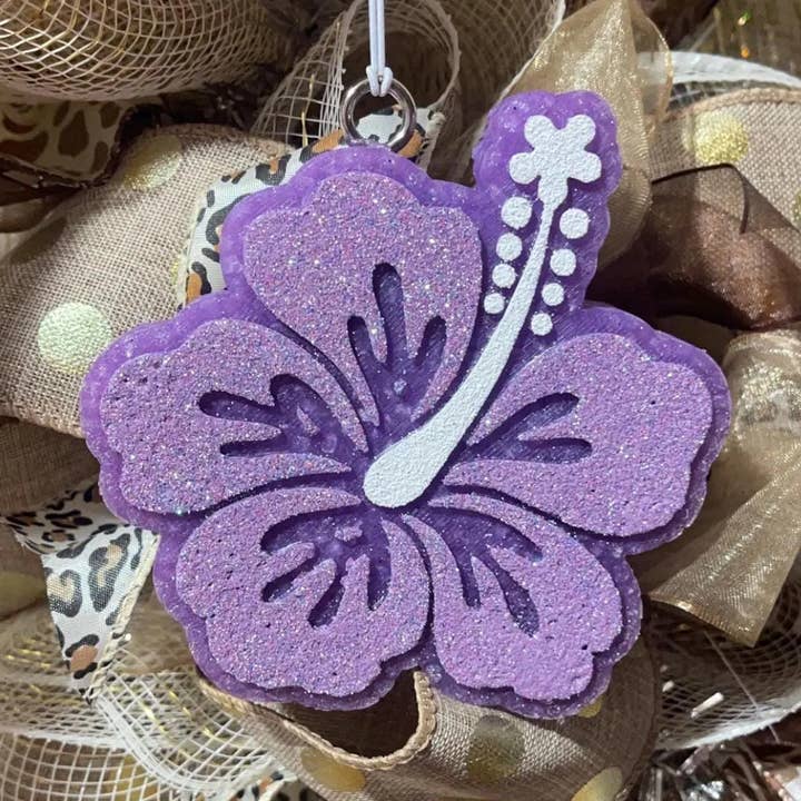 Hibiscus Car Freshie for wholesale by Simply Made Mama Co