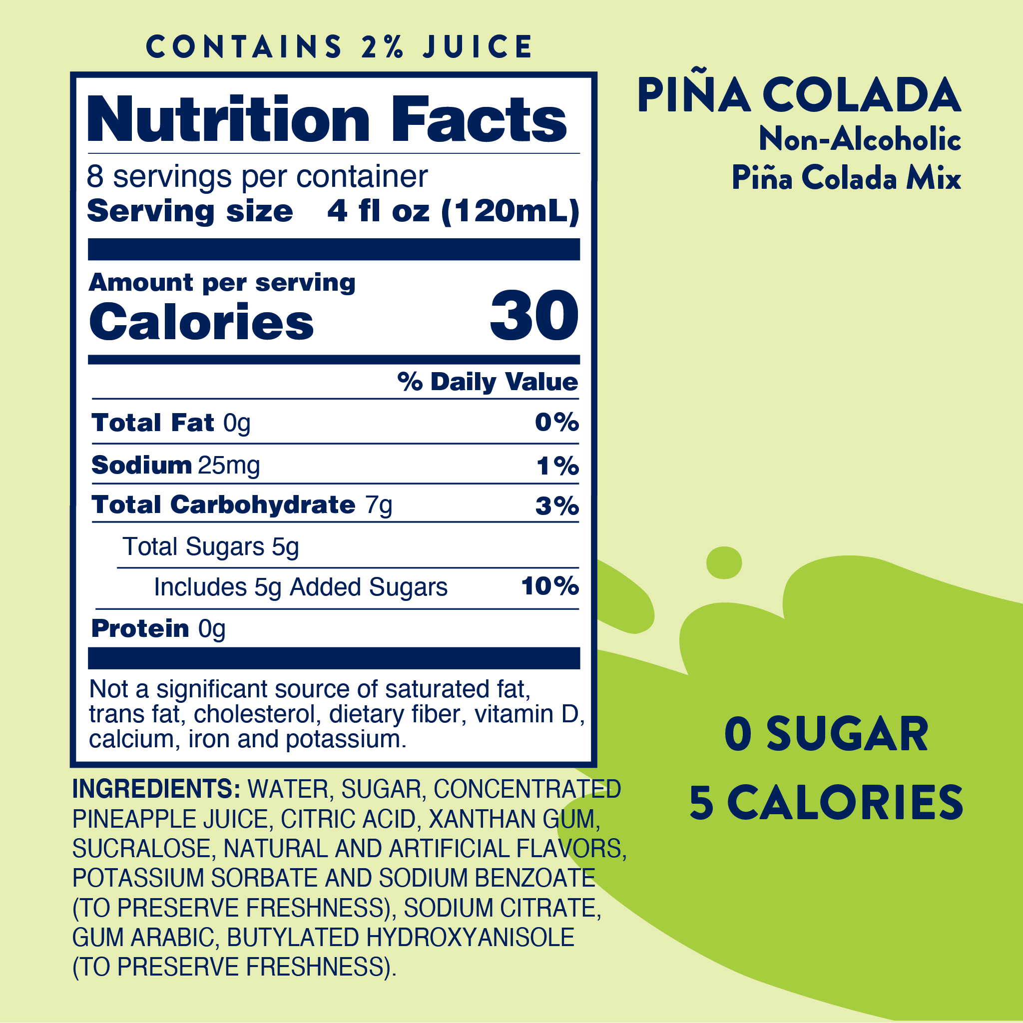 Jordan's Skinny Mixes - Wholesale Cocktail Mix/Syrup - Pina Colada Mix - Skinny Mixer5