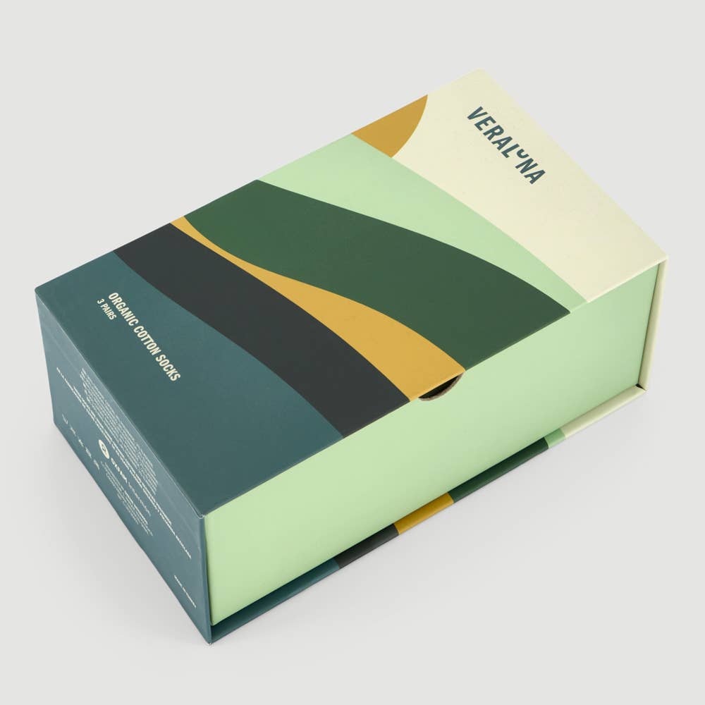 Veraluna Sustainable Clothing - Wholesale Socks - Unisex - ORGANIC COTTON SOCKS GIFTBOX CLIMATE FAIR TRADE 7