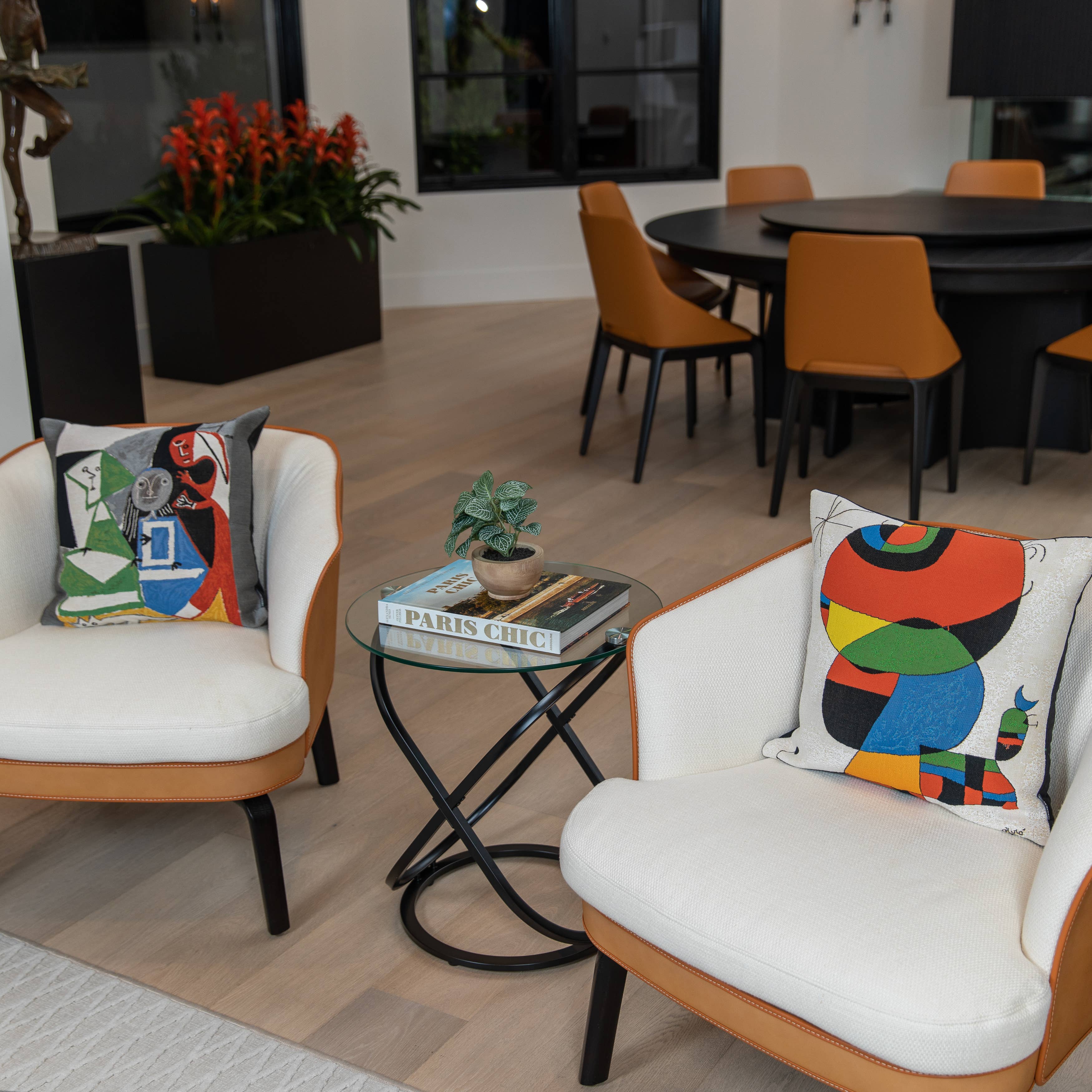 Danya B - Wholesale Side Table - Galaxy Base and Tempered Glass Round End Table8