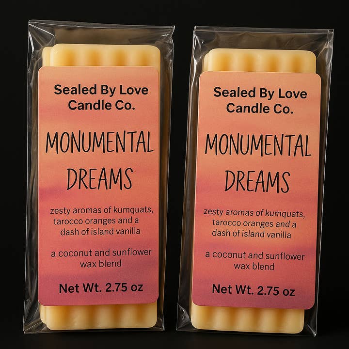 Monumental Dreams Wax Melts for wholesale by Sealed By Love Candle Co.