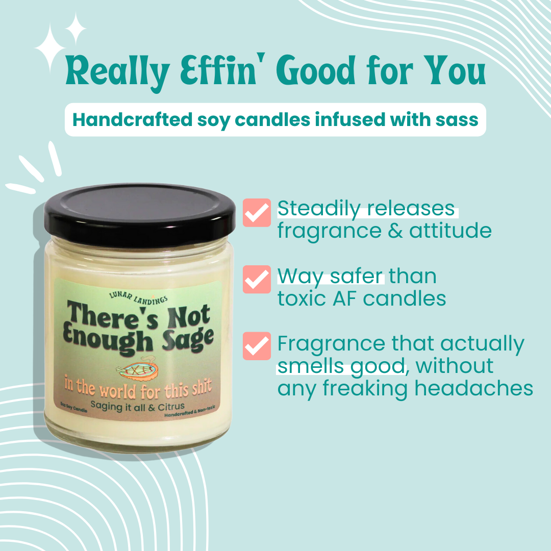 Lunar Landings - Wholesale Jar/Filled Candle - Sage & Citrus Soy Candle3