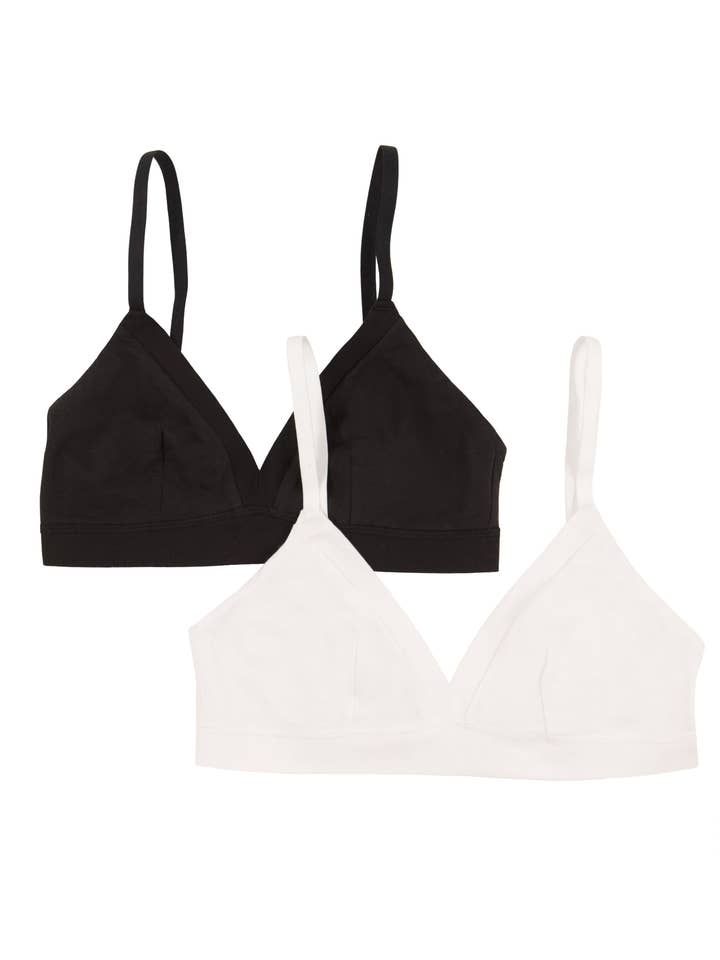 Pima Cotton Bralette 2-Pack - Tuxedo for wholesale by Felina