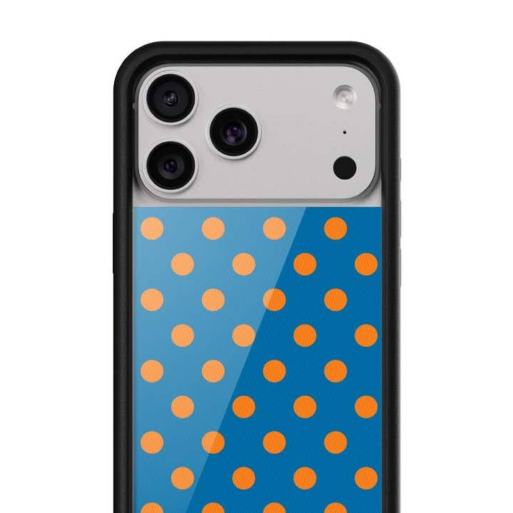 Polka Dot | Blue and Orange iPhone Case for wholesale by Wildflower Cases