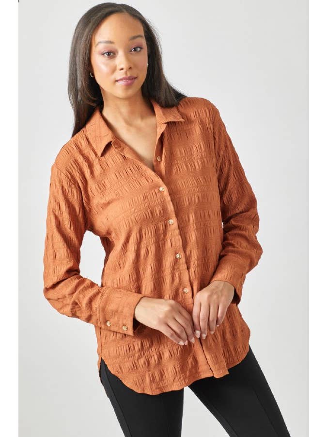 Mystree - Wholesale Button Down Shirt - Women's - 60209 Textured Button Down Shirt27