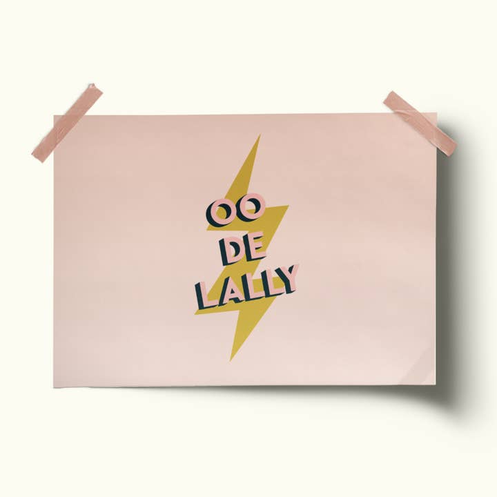Oo De Lally print for wholesale by Seb & Charlie Design + Illustration