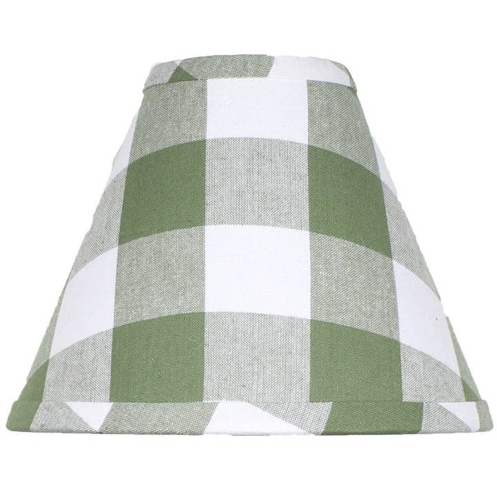 Buffalo Check Sage 12" Shade for wholesale by Home Collections by Raghu