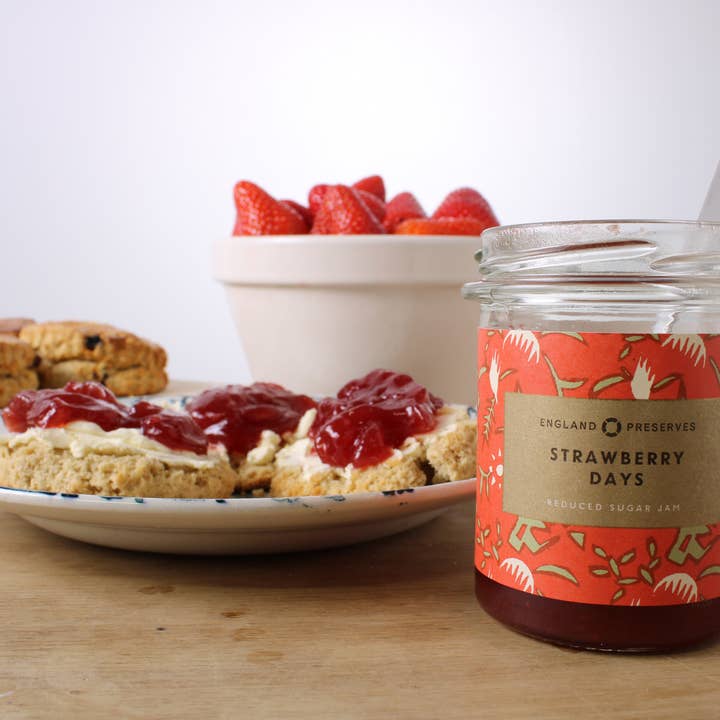 England Preserves – wholesale Jam/jelly – STRAWBERRY DAYS - LOW-SUGAR STRAWBERRY JAM2