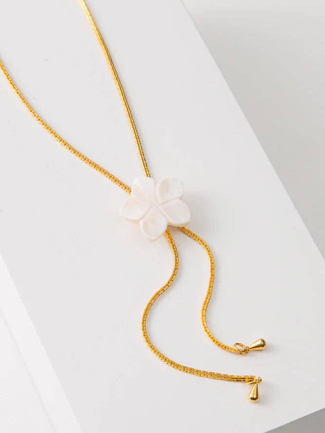 Plumeria Lariat for wholesale by Noonday