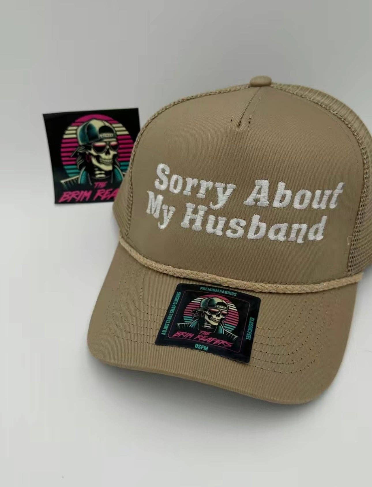 The Brim Reapers - Wholesale Trucker Hat - Women's - Sorry About My Husband Trucker Hat5