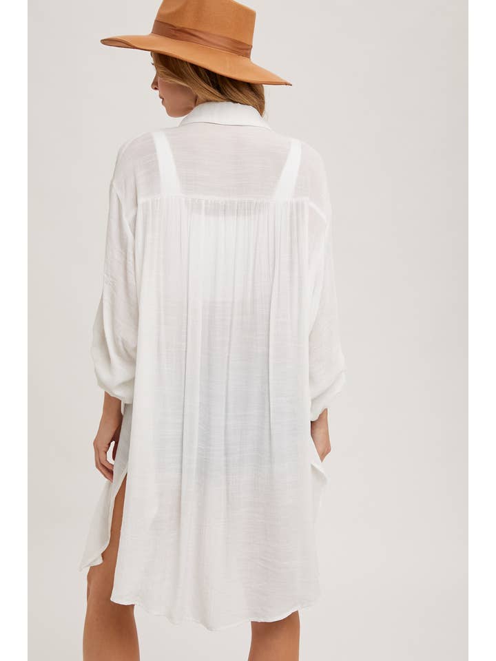 Bluivy – Camisa com botões no colarinho – Mulher por atacado – CAMISA DE PALANGRE VENTILADA COM BOTÕES40