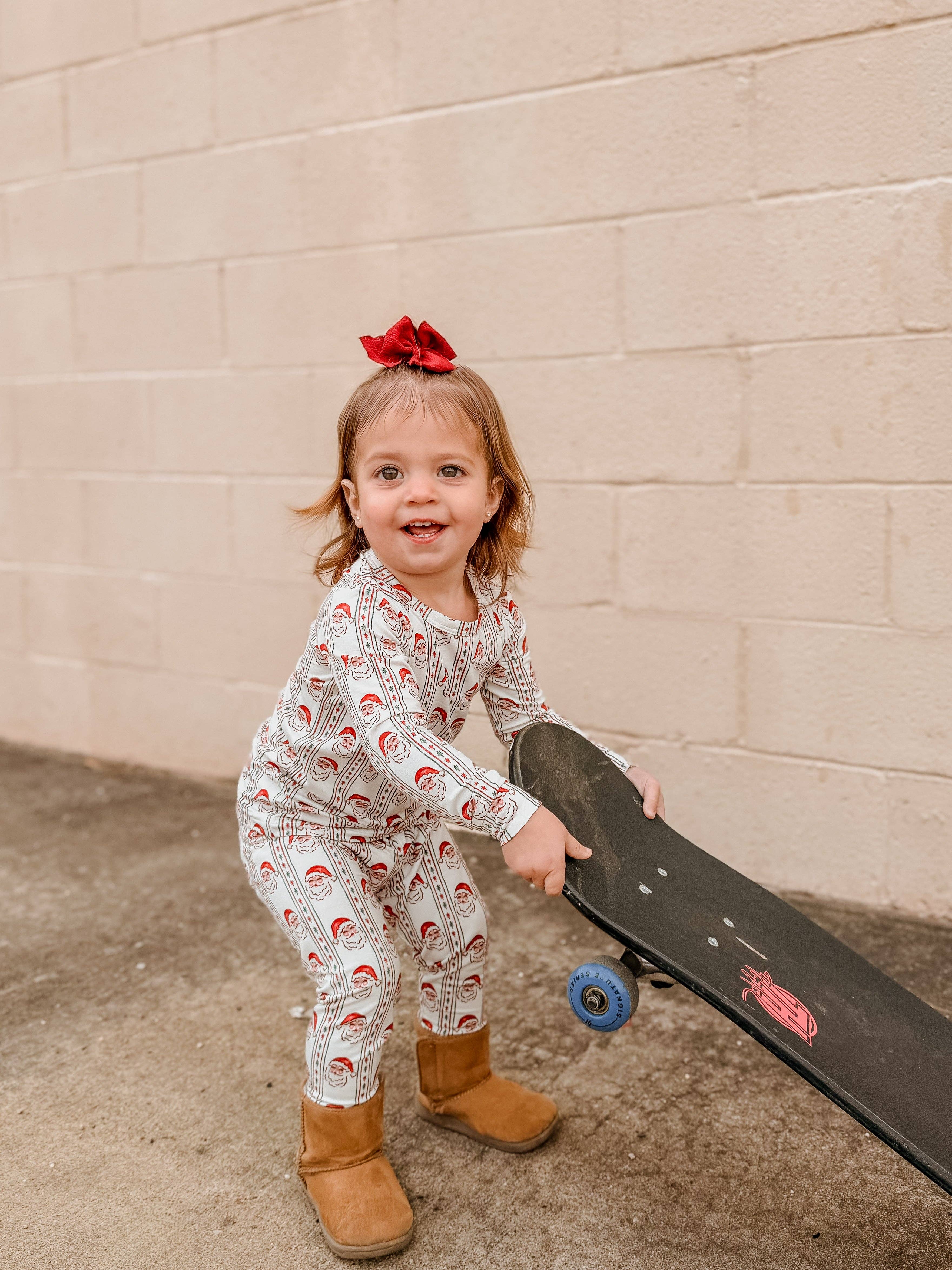 Little Joy Co. - Wholesale Sleepwear Set - Kids - Vintage Santa Bamboo Christmas Pajamas - 2pc Set12