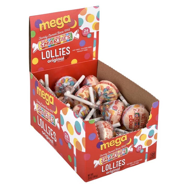 La Luna Bella - Toys - Wholesale Hard Candy - Smarties Mega Lollies- LLB Candy