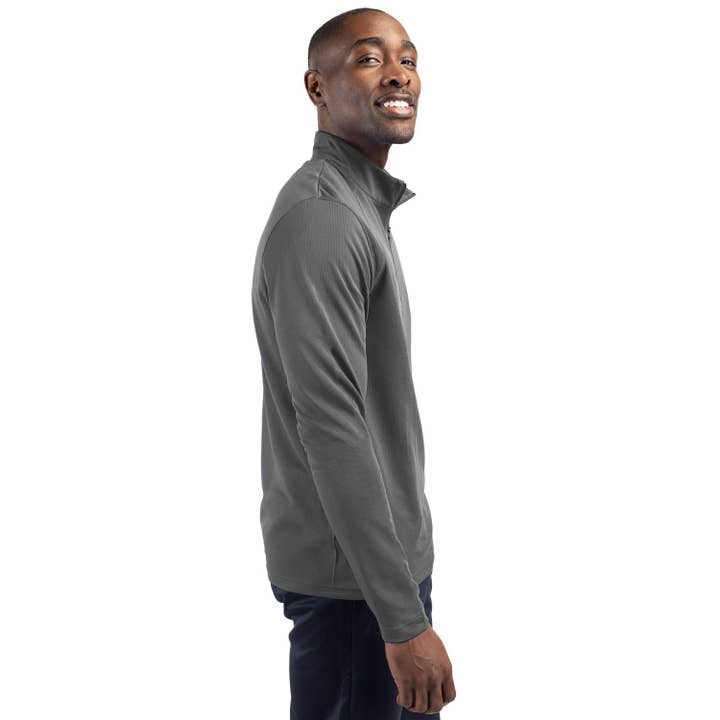 Cutter & Buck - Wholesale Athletic Top - Men's - Clique Ice Pique Mens Half Zip Tech Pullover