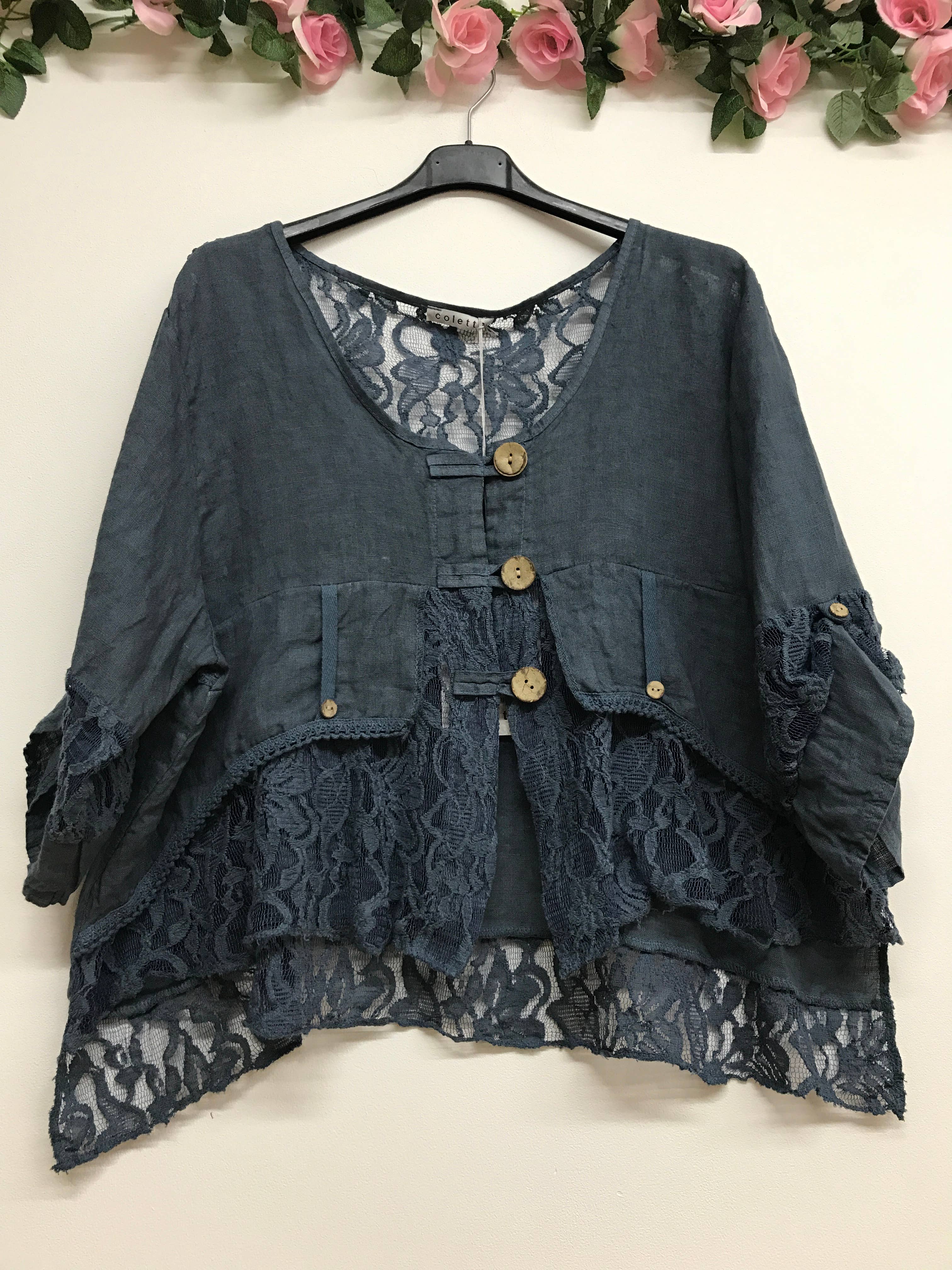 LINEN & COTTON HOUSE - Wholesale Jacket - Women's - VEST IN LINEN 9207 SPRING SUMMER4