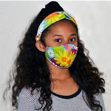 Kid Headband & Face Mask (Turmask & Turban) (Zyrille) for wholesale by Ezolistic