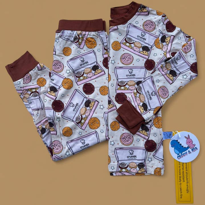 Snack-Keks-Krümel-Bambus-2-teiliger-Pyjama-Set für den Großhandel von CEDDY & RIA