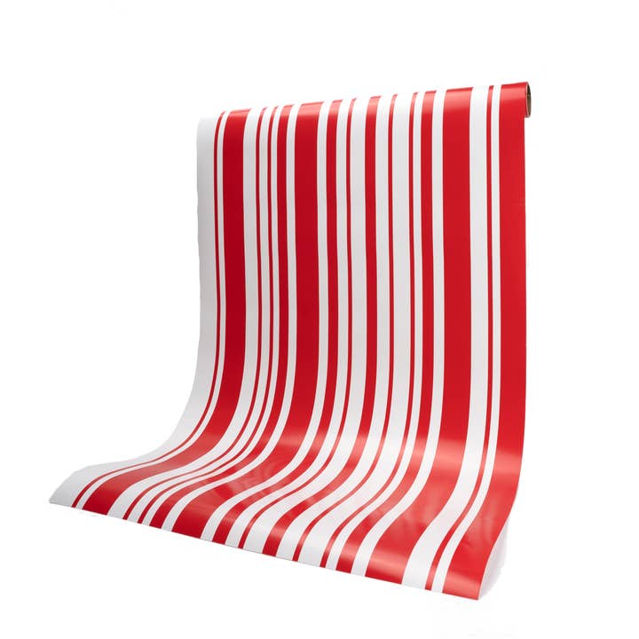 Gatherings by Curated Paperie - Vente Nappe/chemin de table jetable - MCL23-TR6- Chemin de table en papier rouge cramoisi