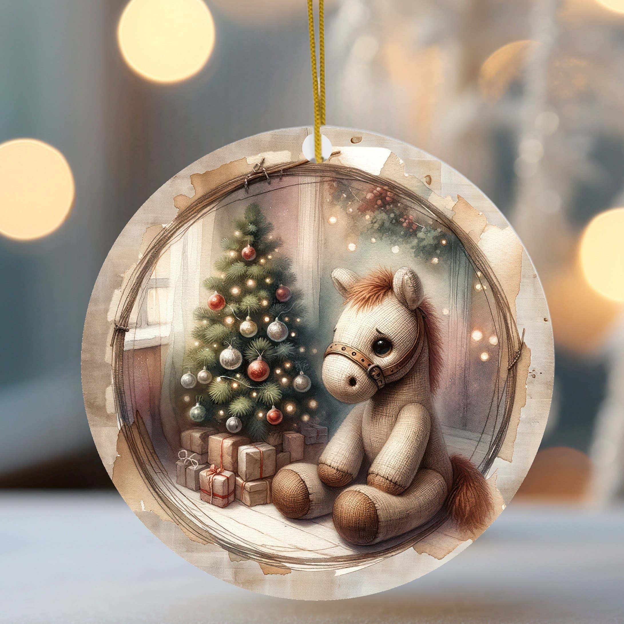 Fernville Creations - Wholesale Ornament - Ceramic Toy Horse Christmas Tree Keepsake Ornament9