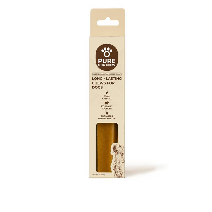 Original Yak Cheese Chew - 6 OZ for wholesale by Pure Dog Chew